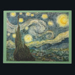 Bloc-note La nuit étoilée de Vincent van Gogh (1889)<br><div class="desc">A Classic 1889 Post Impressionist Painting, artwork that has passed into the public domain and makes wonderful toxits and other products. All of the Fine Art, Vintage Art, Classic Masterpieces, and other Antique Masterworks here at Masterpiece Gallery have been carefully edited and placed on products to provide the meilleur résultat...</div>