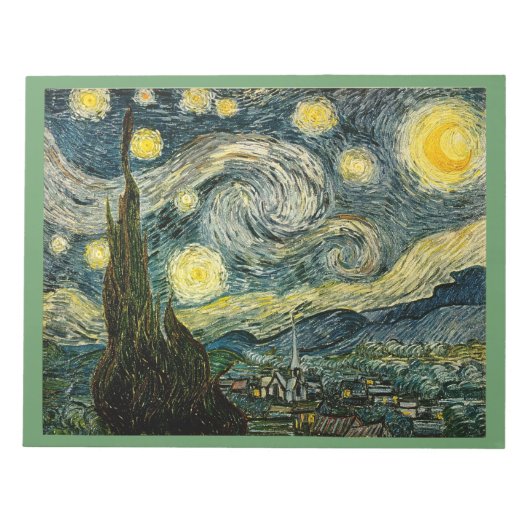 Bloc-note La nuit étoilée de Vincent van Gogh (1889) (Devant)