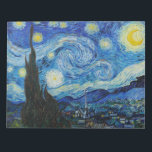 Bloc-note La Nuit étoilée - Vincent Van Gogh<br><div class="desc">View from the psychiaatric hospital at Saint-Rémy-de-Provence (France),  just before sunrise,  with addition of an imagary village. Oil on canvas (1889) by Dutch painter Vincent van Gogh.</div>