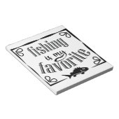 Bloc-note La pêche est ma citation préférée (Incliné)