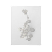 Bloc-note La Persévérance Mars Rover Sur Arrière - plan Blan (Tourné)