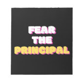 Bloc-note La peur du principal (Devant)