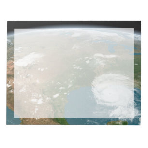 Bloc-note La Planète Panoramique Terre Et Les Etats-Unis.