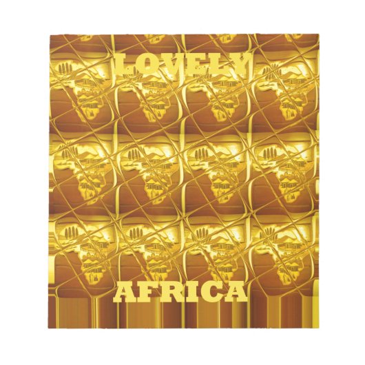 Bloc-note La promesse dorée de l'Afrique (Devant)