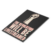 Bloc-note La révolution sera livestreamed (Incliné)