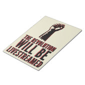 Bloc-note La révolution sera livestreamed (Incliné)