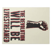 Bloc-note La révolution sera livestreamed (Devant)