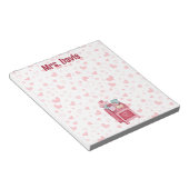 Bloc-note La Saint-Valentin sur le thème du coeur (Incliné)