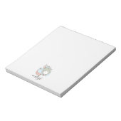 Bloc-note La sirène et le poisson personnalisé (Tourné)