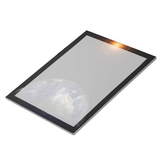 Bloc-note La Terre À Son Équinoxe. (Incliné)