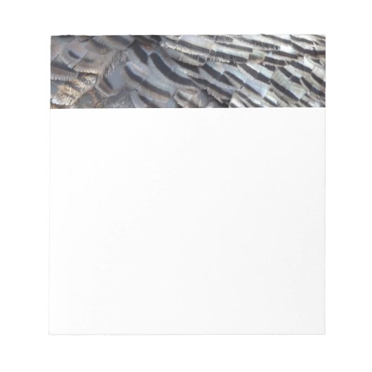 Bloc-note La Turquie sauvage plumes II Design Abstrait de la (Devant)