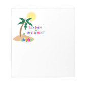 Bloc-note La vie commence à la retraite (Devant)