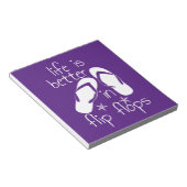 Bloc-note La Vie Est Meilleure En Tournesol (Incliné)