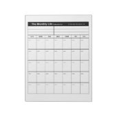 Bloc-note La vie mensuelle (Tourné)