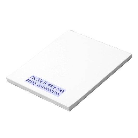 Bloc-note La vie plus qu'anti-avortement (Tourné)