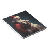 Bloc-note Labrador avec le Père Noël Festif Noël  (Incliné)