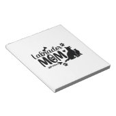 Bloc-note Labrador Maman SVG � Silhouette de Chien & Emprein (Incliné)