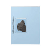 Bloc-note Labrador Retriever Black Peinture Original Chien A (Tourné)