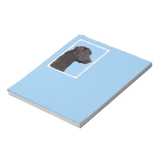 Bloc-note Labrador Retriever Black Peinture Original Chien A (Tourné)