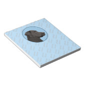 Bloc-note Labrador Retriever Black Peinture Original Chien A (Incliné)