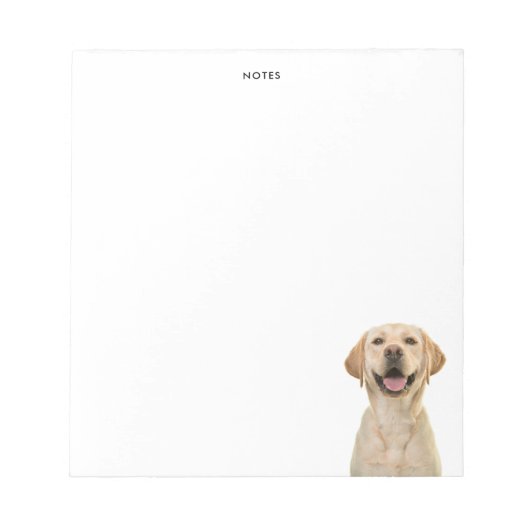 Bloc-note Labrador Retriever Drôle Nom Personnalisé (Devant)