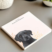 Bloc-note Labrador Retriever Noir Personnalisé
