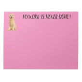 BLOC-NOTE LABRADOR RETRIEVER NOTEPAD (Devant)