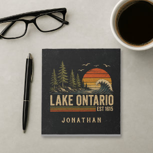 Bloc-note Lac Ontario Vintage Grands Lacs Vie Lacustre