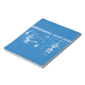 Bloc-note L'aérodynamique d'une hound de boule (Tourné)