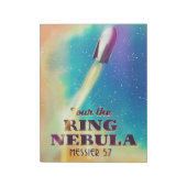 Bloc-note L'affiche de voyage spatial de la Nebula anneaux ( (Tourné)