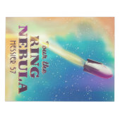 Bloc-note L'affiche de voyage spatial de la Nebula anneaux ( (Devant)