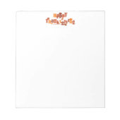 Bloc-note L'affiche festive de Thanksgiving lumineuse de Sli (Devant)