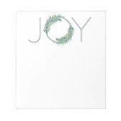 Bloc-note Lafy Blue Joy couronne Noël/vacances (Devant)