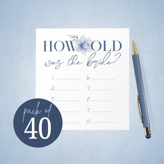 Bloc-note L'Âge De La Feuille De Réponse Du Jeu De Mariée