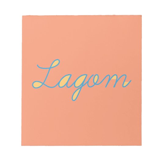 Bloc-note Lagom Suède (Devant)