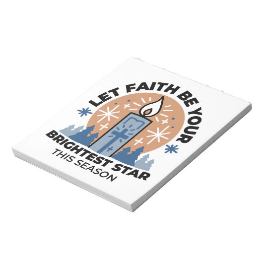 Bloc-note Laisser la foi briller : Thème hiver (Tourné)