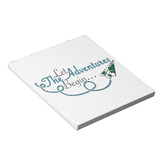 Bloc-note Laisser les aventures commencer (Incliné)