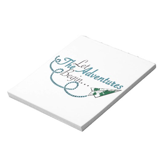 Bloc-note Laisser les aventures commencer (Tourné)