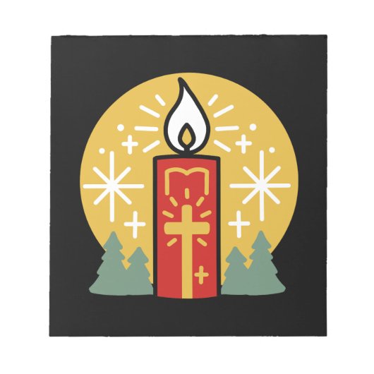 Bloc-note Laissez Faith être votre plus brillant Star Candle (Devant)