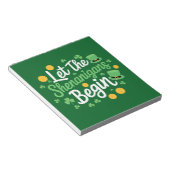 Bloc-note Laissons les Shenanigans commencer drôle Saint Pat (Incliné)