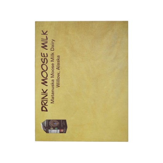 Bloc-note Lait d'orignal Matanuska (Tourné)