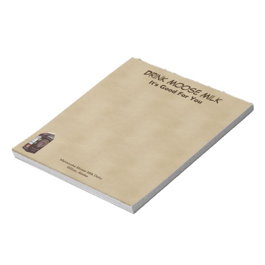 Bloc-note Lait d'orignal Matanuska (Tourné)