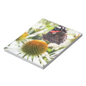 Bloc-note L'amiral papillon sur la fleur (Tourné)