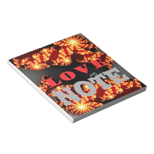 Bloc-note L'amour et l'amour pur rayonnent du UniverNotepad (Incliné)