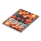 Bloc-note L'amour et l'amour pur rayonnent du UniverNotepad (Tourné)