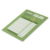 Bloc-note Landscaping Lawn Mowing Business Receipt Invoice (Incliné)