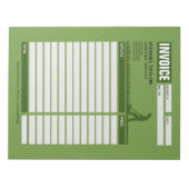 Bloc-note Landscaping Lawn Mowing Business Receipt Invoice (Devant)