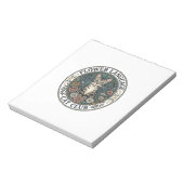 Bloc-note Langage Fleur Chat Chat Tee Graphique Art - Fleur (Tourné)