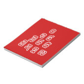 Bloc-note Laos / Laos Numéros Pyramid Laotien Script (Tourné)