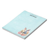 Bloc-note Lapin avec une guirlande de roses Mignon (Tourné)